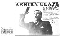 Don Otilio Ulate en plena campa&ntilde;a electoral